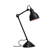 Load image into Gallery viewer, Lampe Gras N°205 LED Desk Lamp in Black &amp; Copper (Round Shade).
