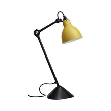 Load image into Gallery viewer, Lampe Gras N°205 LED Desk Lamp in Yellow (Round Shade).
