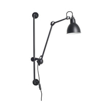 Load image into Gallery viewer, Lampe Gras N°210 Swing Arm LED Wall Light in Black (Round Shade).
