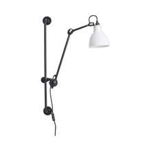 Load image into Gallery viewer, Lampe Gras N°210 Swing Arm LED Wall Light in Polycarbonate (Round Shade).
