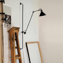 Load image into Gallery viewer, Lampe Gras N°214 Swing Arm LED Wall Light in office.
