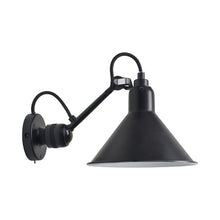 Load image into Gallery viewer, Lampe Gras N°304 LED Wall Light in Black (Switch On Cable/Conic Shade).
