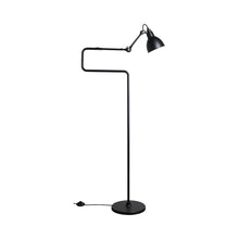 Load image into Gallery viewer, Lampe Gras N°411 LED Floor Lamp in Black (Round Shade).
