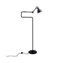 Load image into Gallery viewer, Lampe Gras N°411 LED Floor Lamp in Black &amp; Copper (Round Shade).
