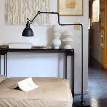 Load image into Gallery viewer, Lampe Gras N°411 LED Floor Lamp in bed room.
