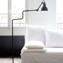 Load image into Gallery viewer, Lampe Gras N°411 LED Floor Lamp in bed room.
