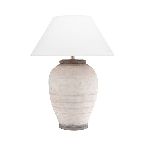 Deactur Table Lamp in Beige.