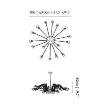 Load image into Gallery viewer, Dear Ingo Chandelier - line drawing.
