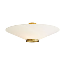 Load image into Gallery viewer, Decker Semi-Flush Mount Ceiling Light in Detail.
