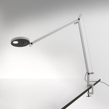 Load image into Gallery viewer, Demetra Classic LED Table Lamp in White/Clamp (2700K).
