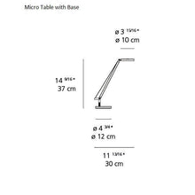 Load image into Gallery viewer, Demetra Micro LED Table Lamp - line drawing.

