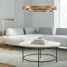 Load image into Gallery viewer, Dessau LED Floor Lamp in office.
