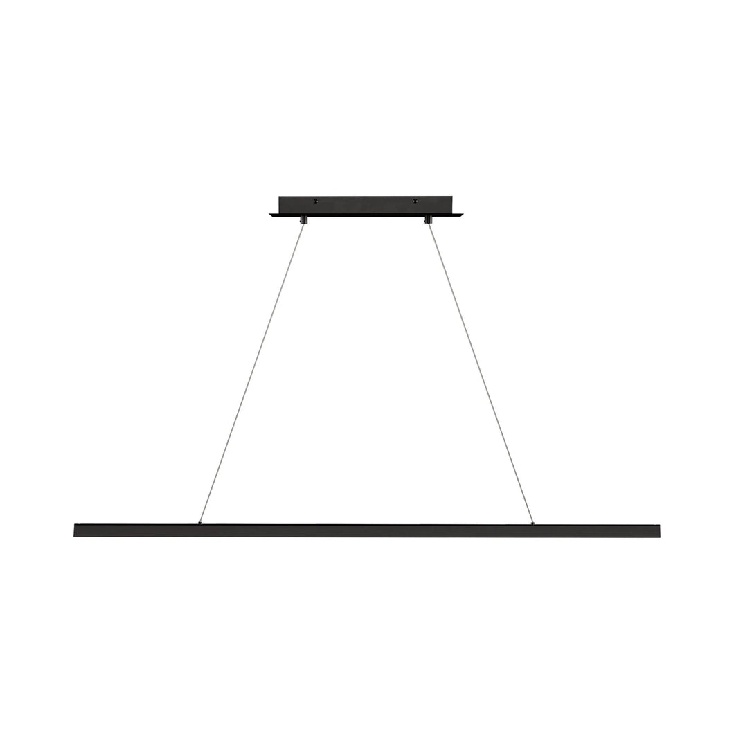 Dessau LED Linear Suspension Light in Nightshade Black.
