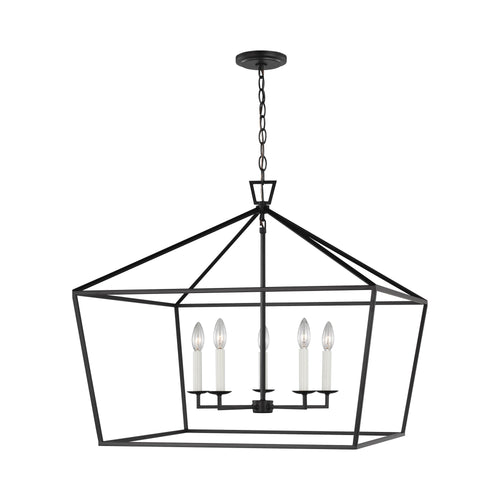 Dianna Linear Pendant Light in Black.