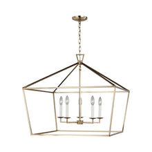 Load image into Gallery viewer, Dianna Linear Pendant Light in Wide/Satin Brass.
