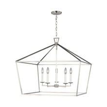 Load image into Gallery viewer, Dianna Linear Pendant Light in Wide/Brushed Nickel.
