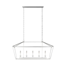 Load image into Gallery viewer, Dianna Linear Pendant Light in Medium/Brushed Nickel.
