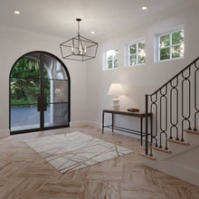 Load image into Gallery viewer, Dianna Linear Pendant Light in living room.
