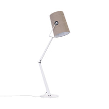Load image into Gallery viewer, Fork Floor Lamp in Ivory/Grey.
