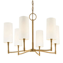 Load image into Gallery viewer, Dillon Chandelier in Aged Brass.
