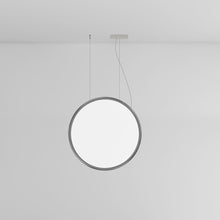 Load image into Gallery viewer, Discovery LED Vertical Suspension Light in Polished Aluminum/Extended (Medium).
