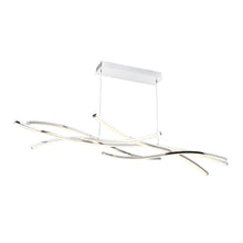 Load image into Gallery viewer, Divergence LED Linear Pendant Light in White (64-Inch).
