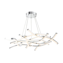 Load image into Gallery viewer, Divergence LED Linear Pendant Light in White (44-Inch).
