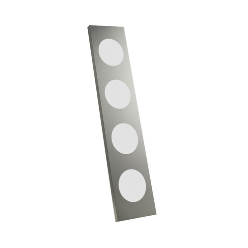 Dolmen LED Floor Lamp in Silver.