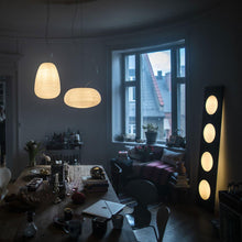 Load image into Gallery viewer, Dolmen LED Floor Lamp in living room.
