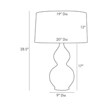 Load image into Gallery viewer, Donna Table Lamp - line drawing.
