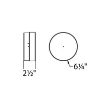 Load image into Gallery viewer, Dot LED Outdoor Wall / Ceiling Light - line drawing.
