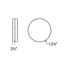 Load image into Gallery viewer, Dot LED Outdoor Wall / Ceiling Light - line drawing.
