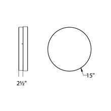 Load image into Gallery viewer, Dot LED Outdoor Wall / Ceiling Light - line drawing.
