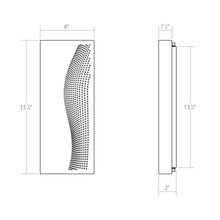 Load image into Gallery viewer, Dotwave™ Outdoor LED Wall Light - line drawing.
