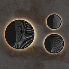 Load image into Gallery viewer, Dotwave™ Round Outdoor LED Wall Light in Detail.
