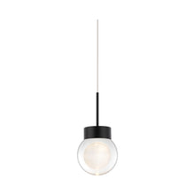 Load image into Gallery viewer, Double Bubble LED Pendant Light in Black.
