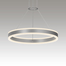 Load image into Gallery viewer, Double Corona™ Ring LED Pendant Light in Detail.
