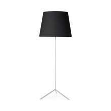 Load image into Gallery viewer, Double Shade Floor Lamp in Black and White.

