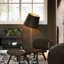 Load image into Gallery viewer, Double Shade Floor Lamp in living room.
