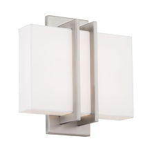 Load image into Gallery viewer, Downton LED Wall Light in 2700K/Brushed Nickel.
