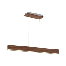 Load image into Gallery viewer, Drift Linear LED Pendant Light in Small/Dark Walnut.
