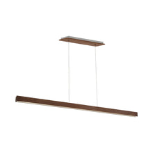 Load image into Gallery viewer, Drift Linear LED Pendant Light in Large/Dark Walnut.
