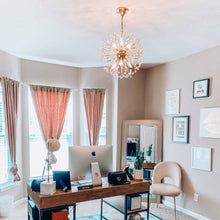 Load image into Gallery viewer, Dunkirk Chandelier in living room.
