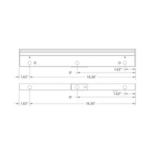 Load image into Gallery viewer, Duo AC-LED Color Options Light Bars Undercabinet Light - line drawing.
