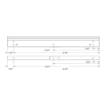 Load image into Gallery viewer, Duo AC-LED Color Options Light Bars Undercabinet Light - line drawing.

