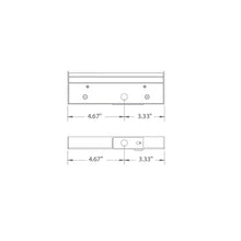 Load image into Gallery viewer, Duo AC-LED Color Options Light Bars Undercabinet Light - line drawing.
