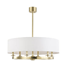 Load image into Gallery viewer, Durham Pendant Light in 6-Light/Aged Brass.
