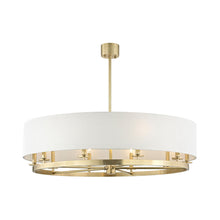 Load image into Gallery viewer, Durham Pendant Light in 10-Light/Aged Brass.
