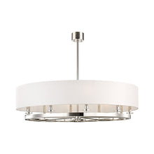 Load image into Gallery viewer, Durham Pendant Light in 10-Light/Polished Nickel.
