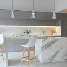 Load image into Gallery viewer, Chandra LED Pendant Light in dining room.
